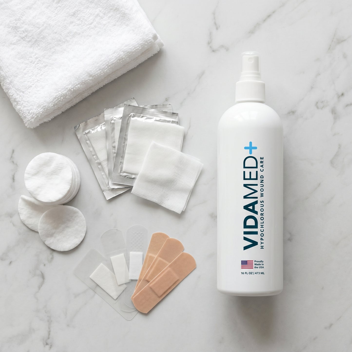 VidaMed Non-medicated hypochlorous acid wound & infection cleanser
